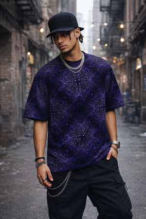 T-shirt en coton coupe carrée pour homme