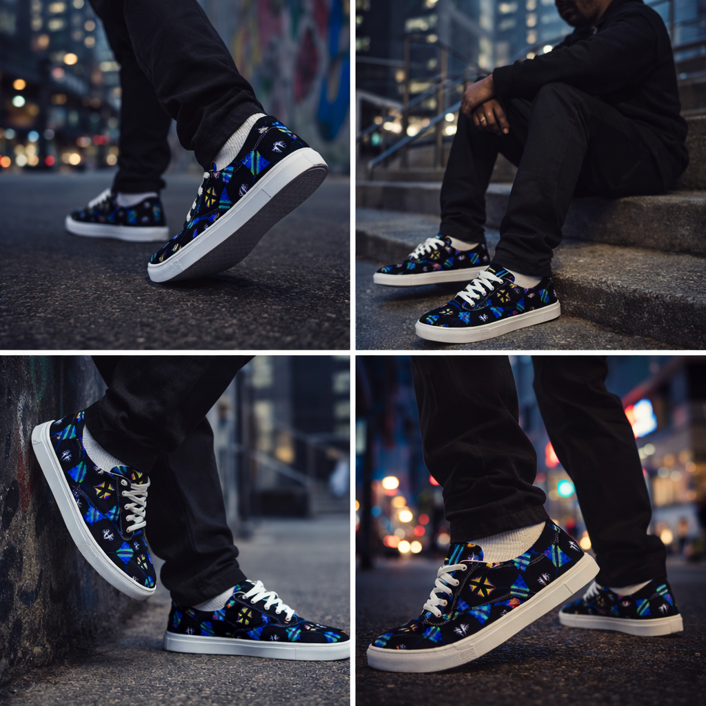Men’s Lace-up Canvas Shoes Perseus