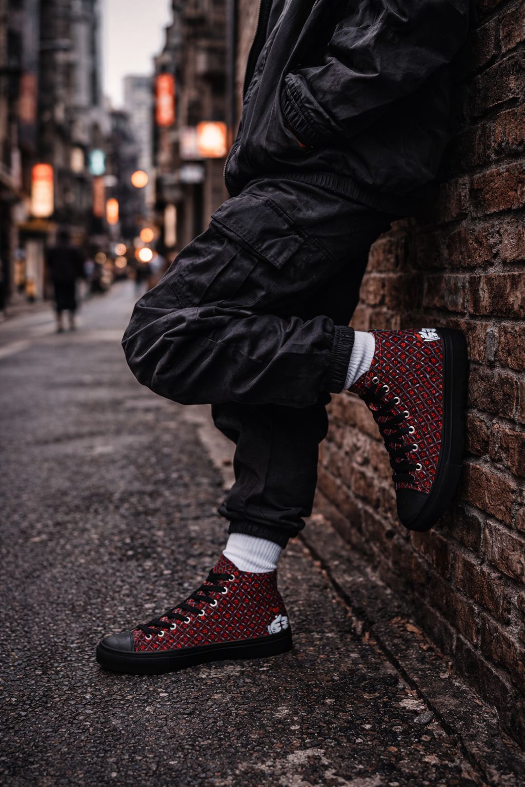 Men’s high top canvas shoes